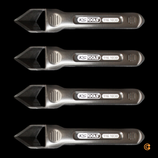 KS Tools sílikonskrapa 1161030 úr sílikoni, plast, 4 stykki