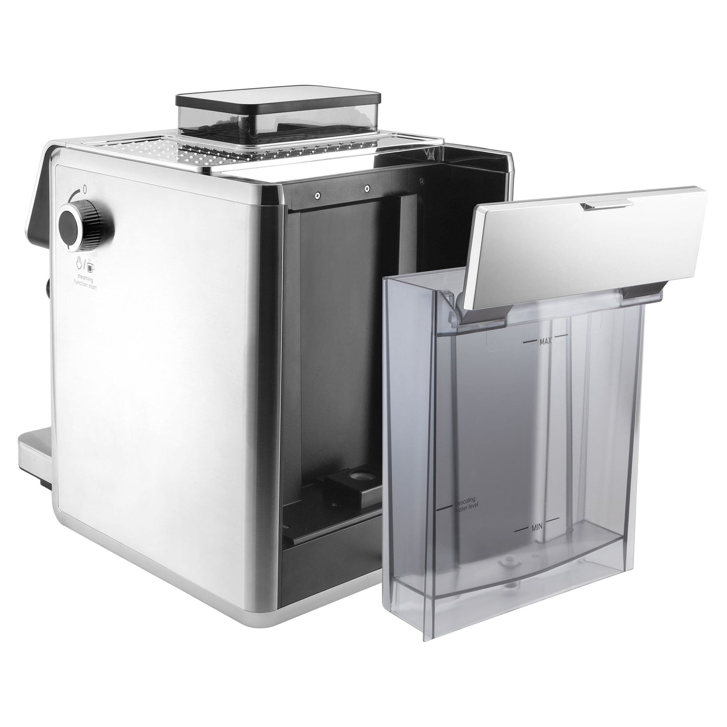 Catler ES 910 Lever Espresso Coffee Machine with Integrated Grinder – Silver