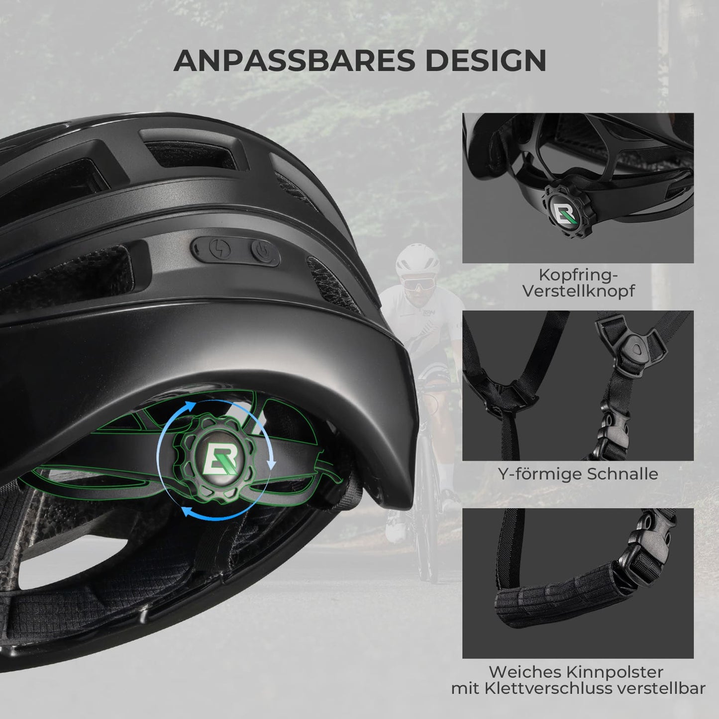 Smart bicycle helmet with light