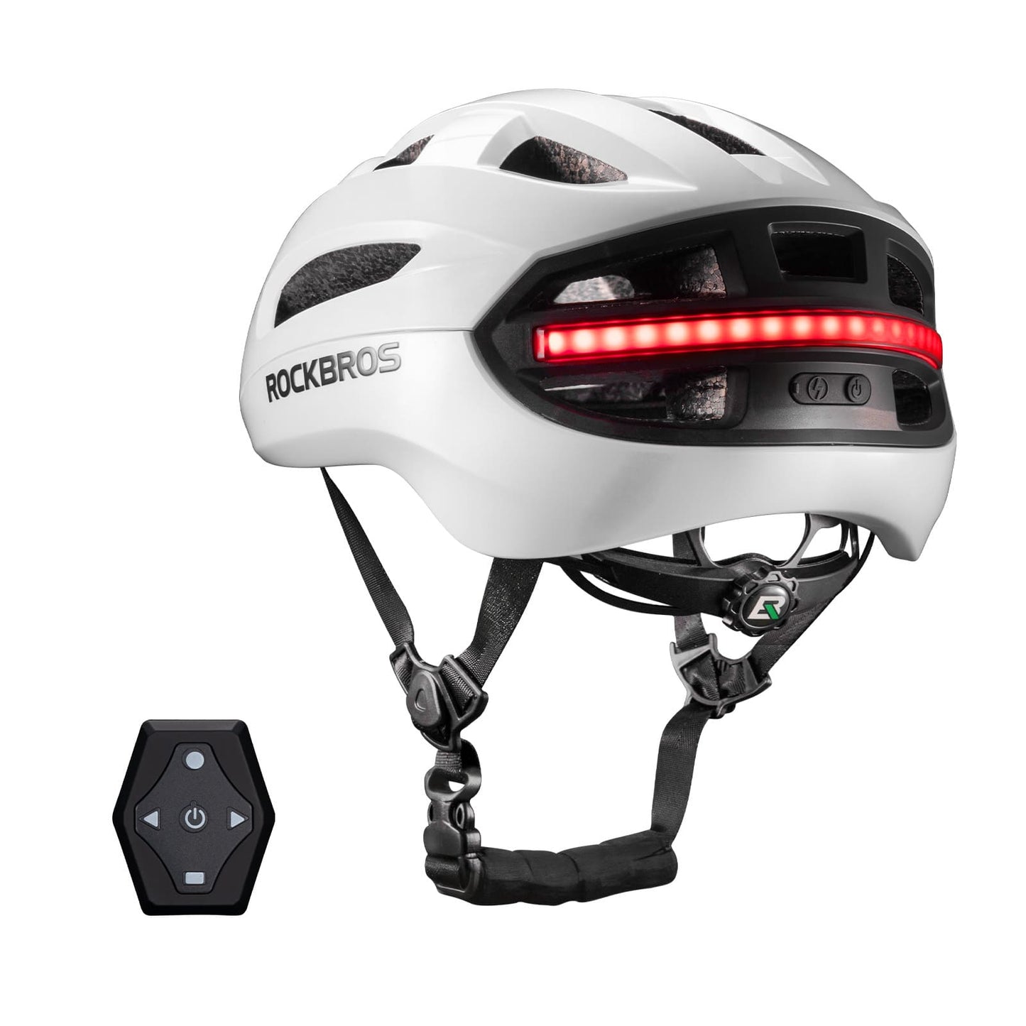 Smart bicycle helmet with light
