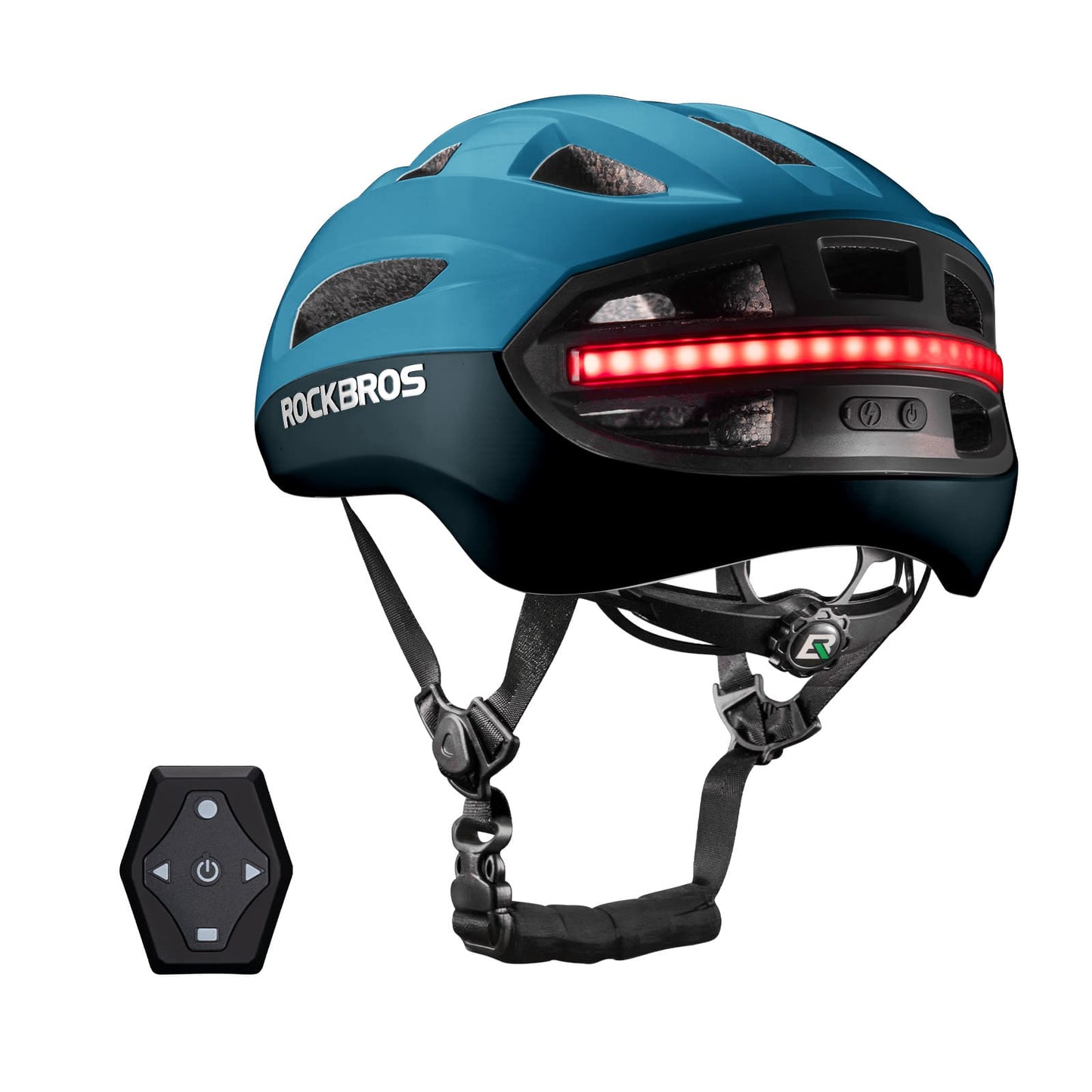 Smart bicycle helmet with light