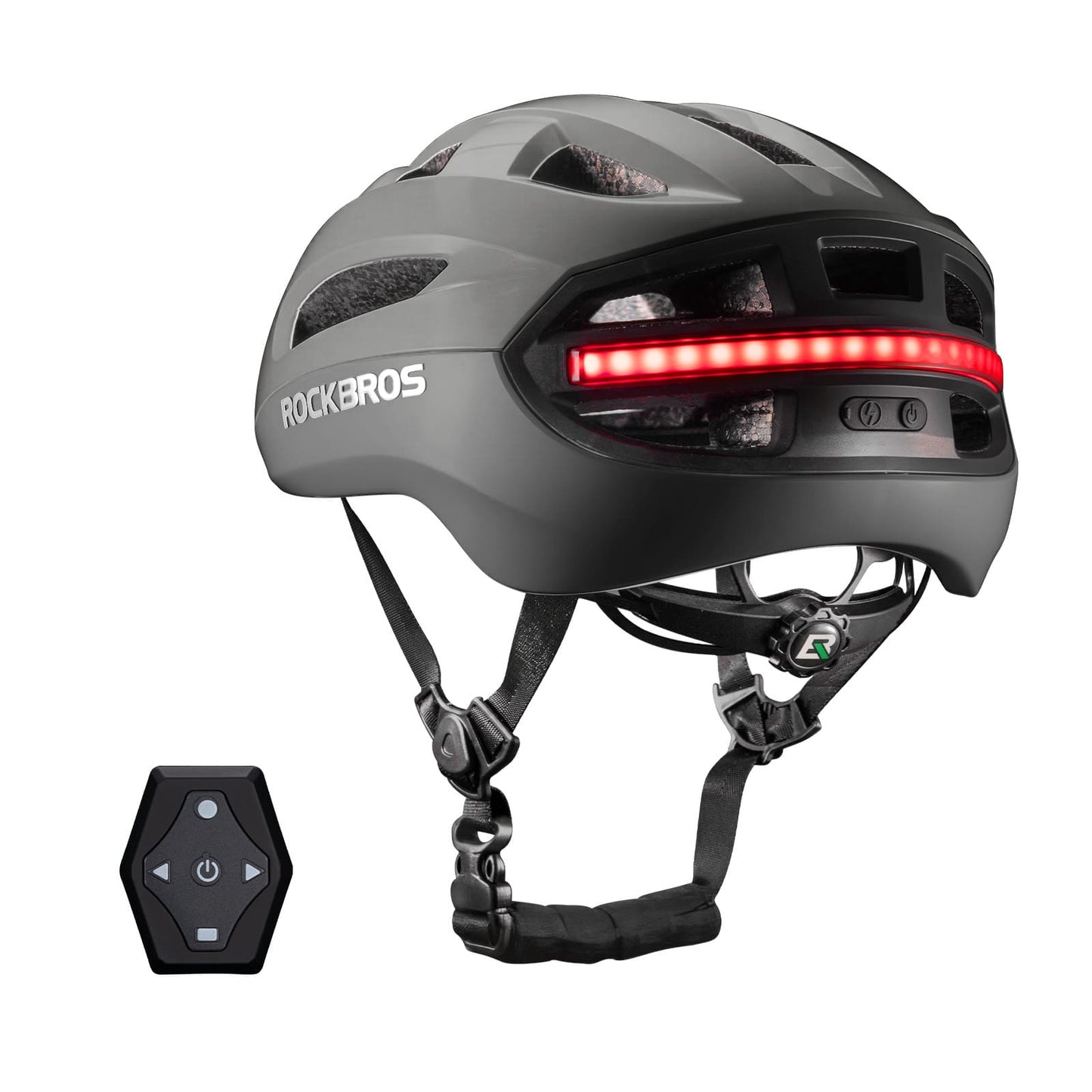 Smart bicycle helmet with light