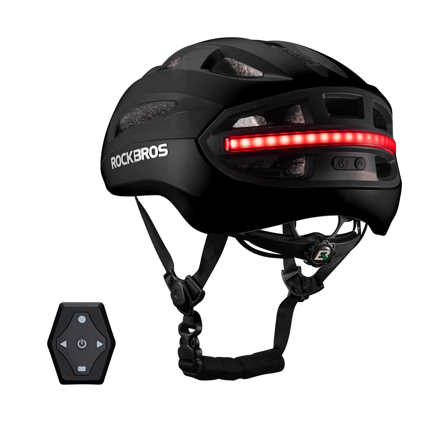 Smart bicycle helmet with light