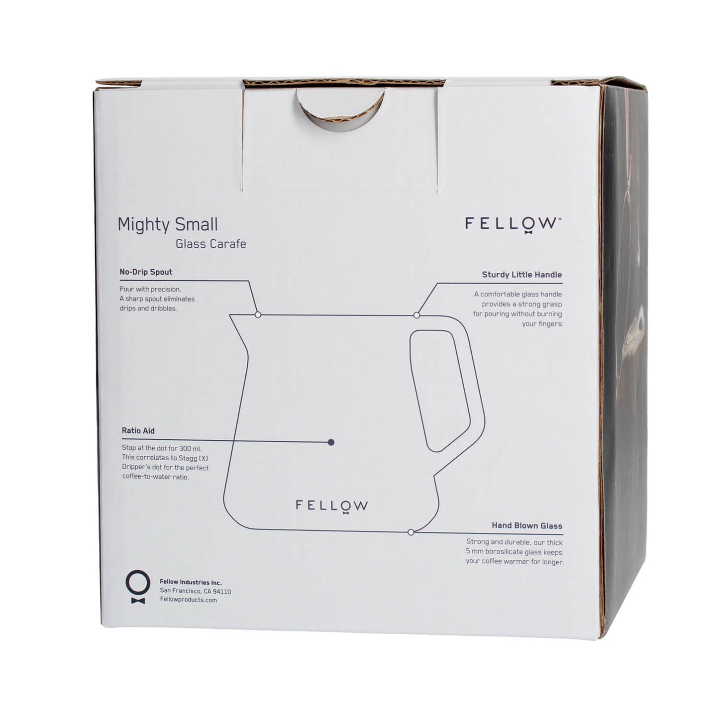 Fellow Mighty Small Glass Carafe Server – 500ml