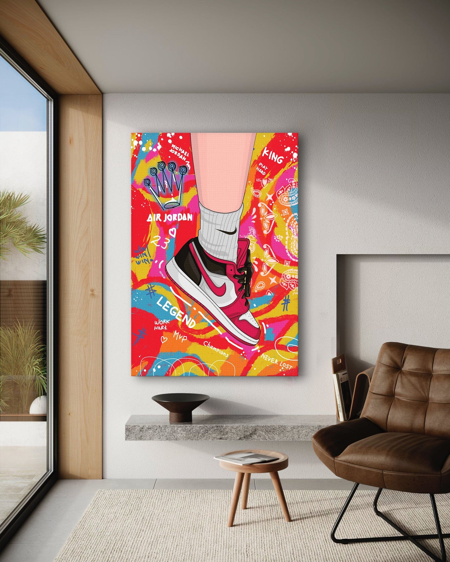 Sneakers Pop Art - Leinwandbild Pop Art