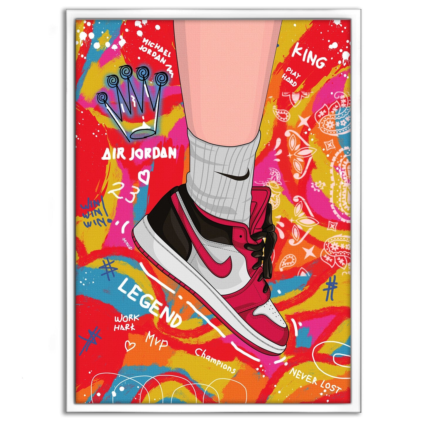 Sneakers Pop Art - Leinwandbild Pop Art