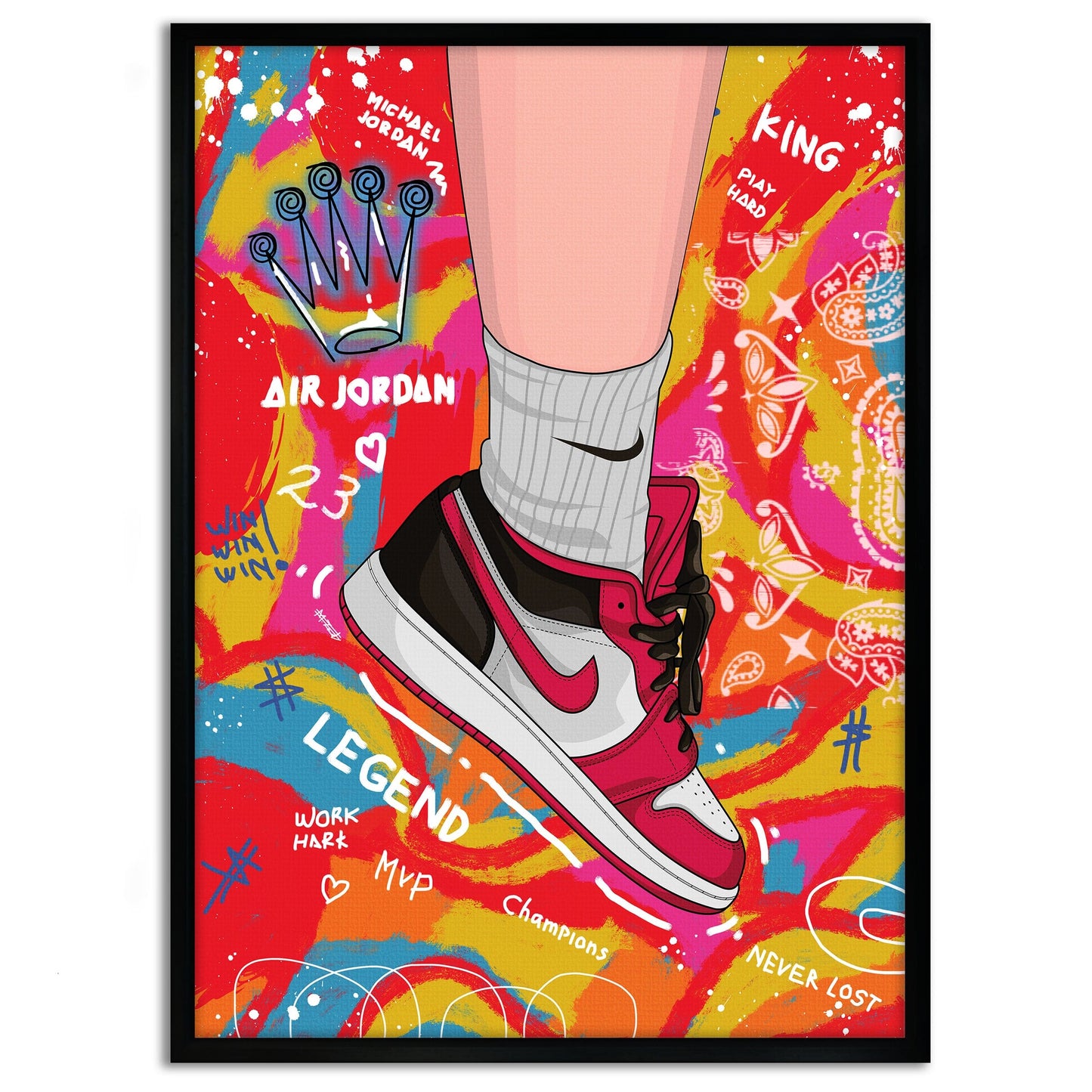 Sneakers Pop Art - Leinwandbild Pop Art