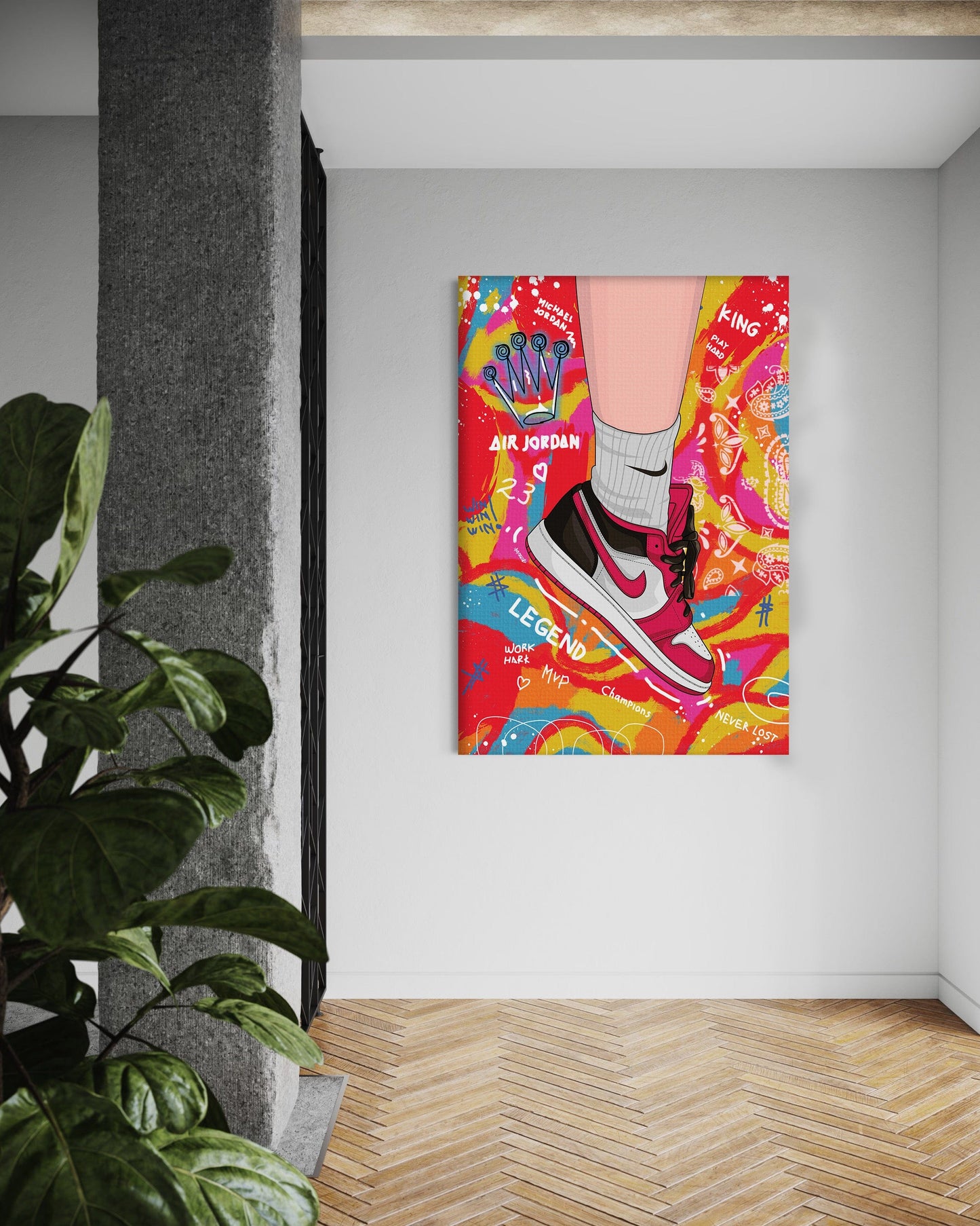 Sneakers Pop Art - Leinwandbild Pop Art
