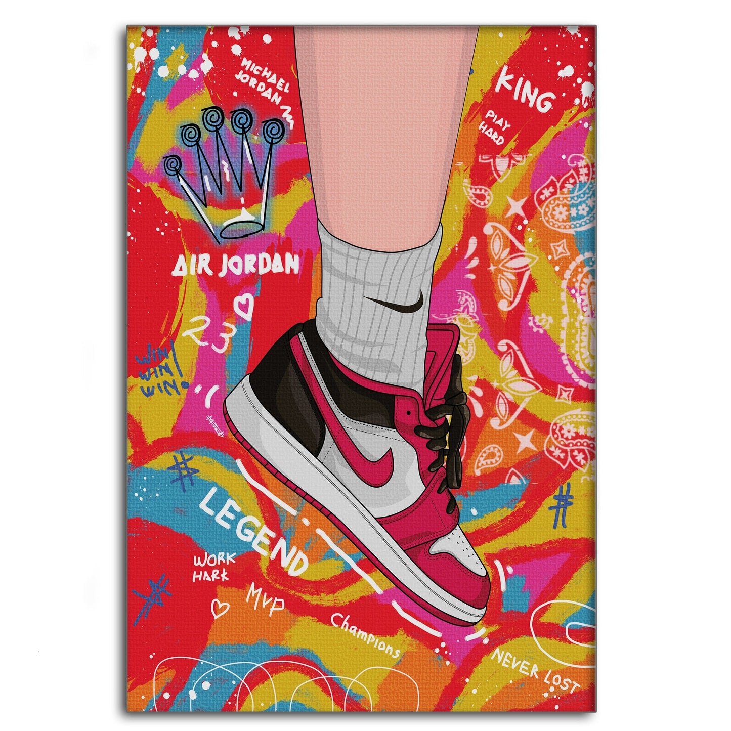 Sneakers Pop Art - Leinwandbild Pop Art