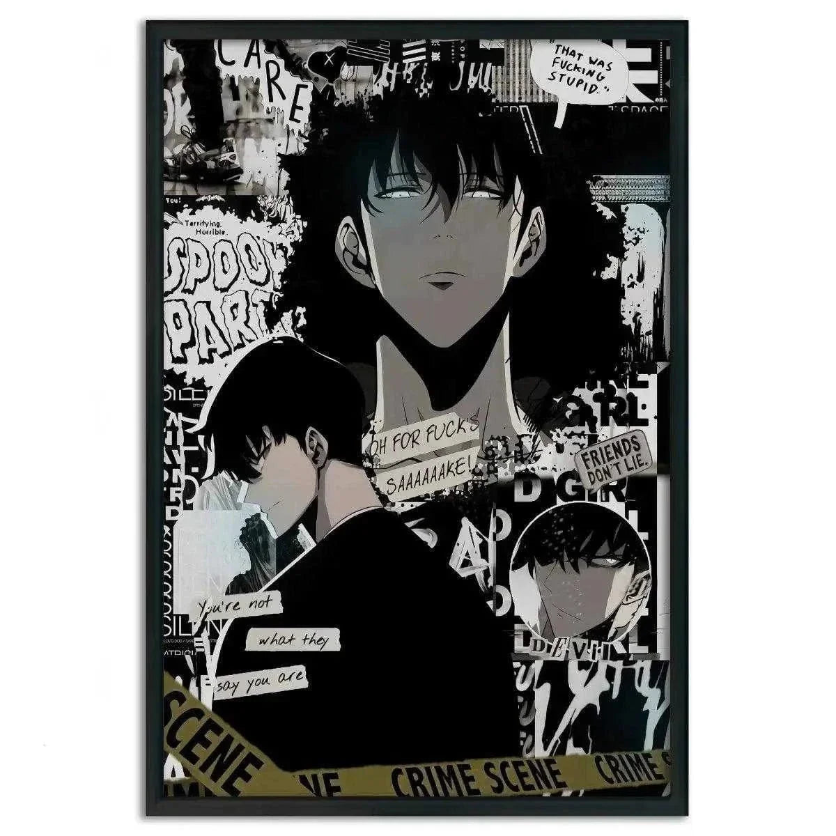 Sung Jinwoo Manga Style - Solo Leveling - Anime Leinwandbild