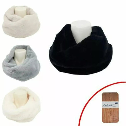 Loop Schal Damen » Teddy Winterschal Kunstpelz » dicker Winterschal » Damenschal warm & weich
