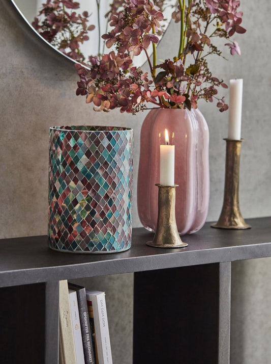 Teelichthalter HDTeela grün/braun, in zwei Größen