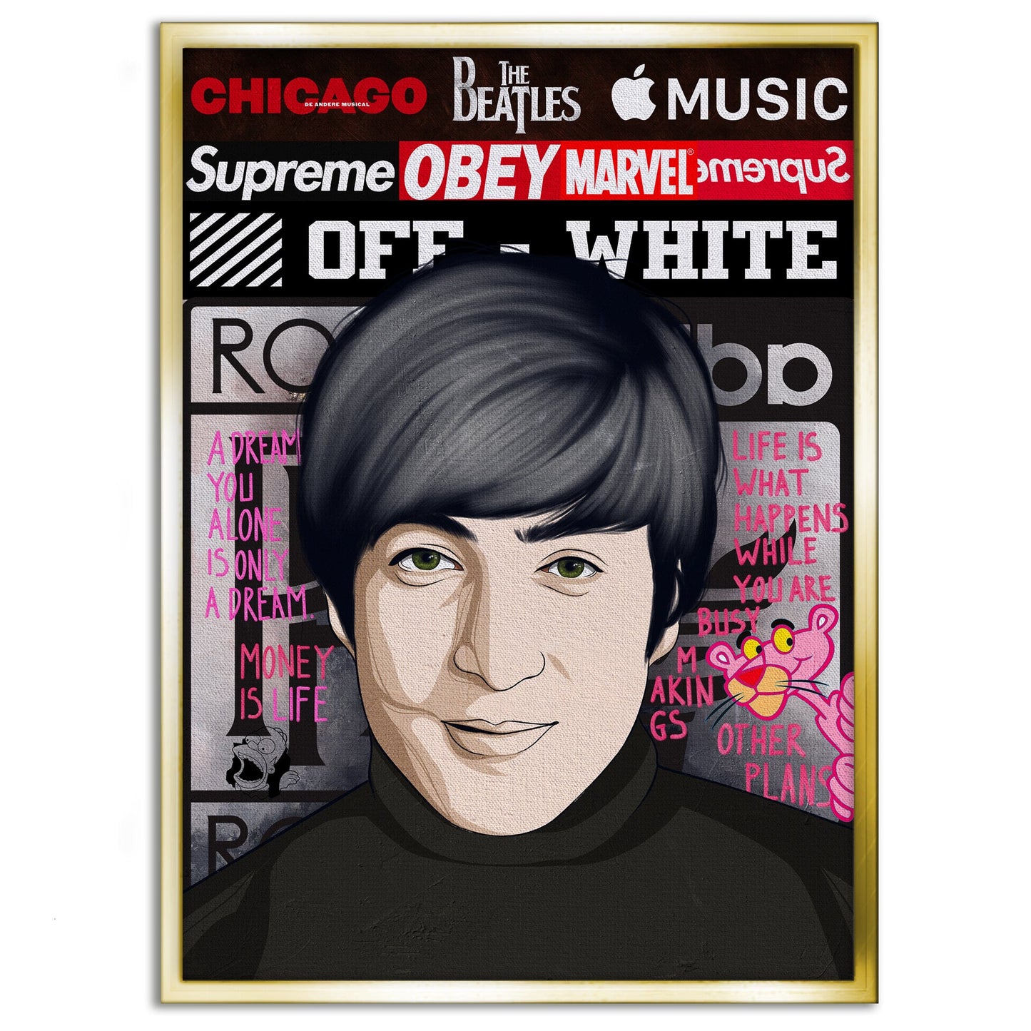 The Beatles 2 - Leinwandbild Pop Art