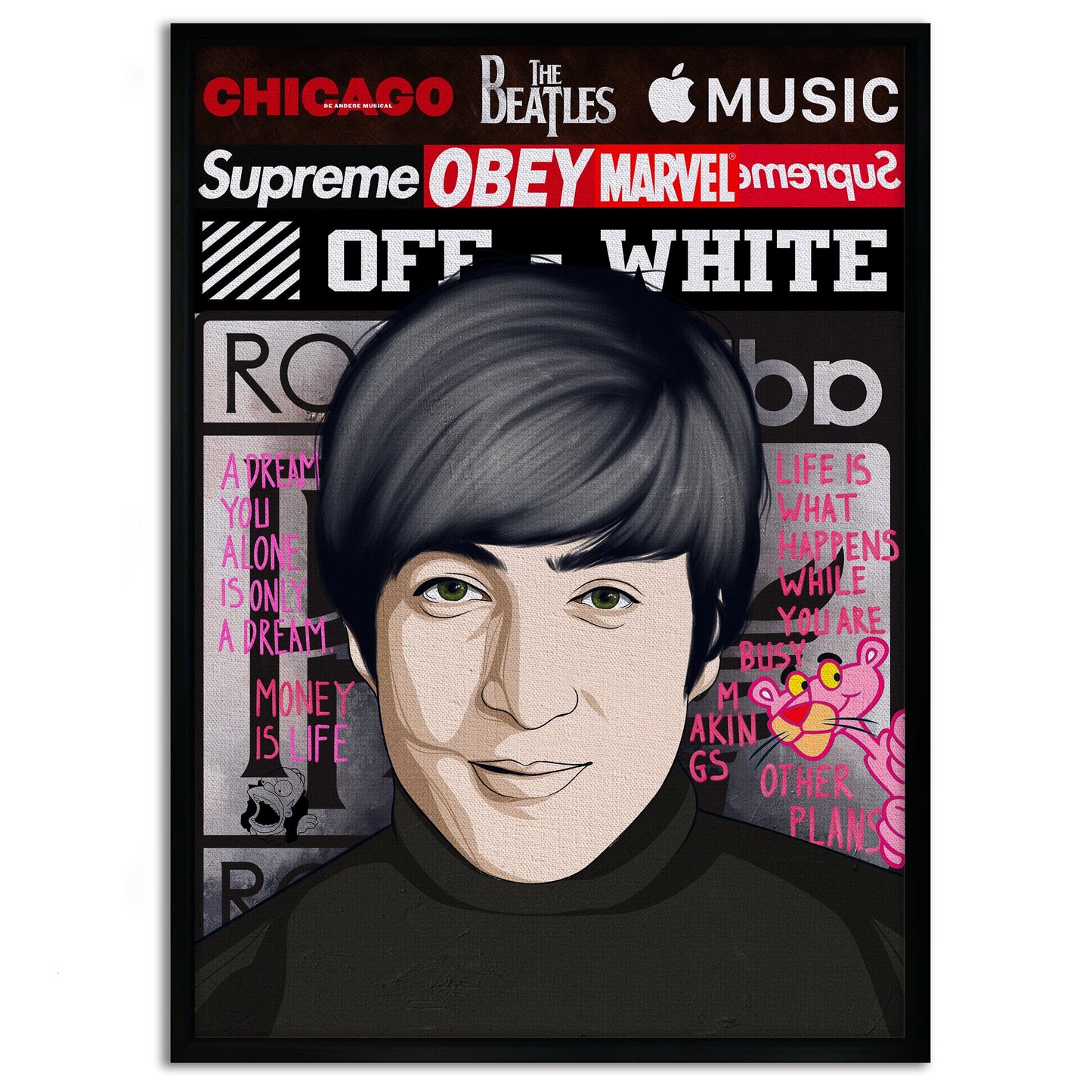 The Beatles 2 - Leinwandbild Pop Art