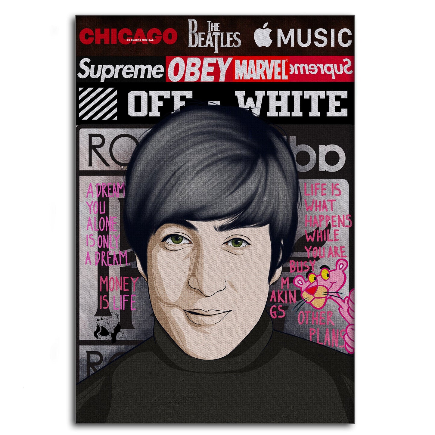 The Beatles 2 - Leinwandbild Pop Art