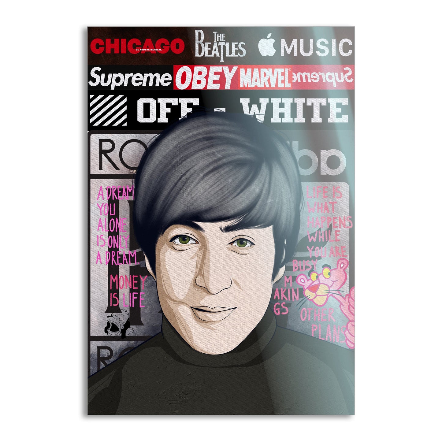 The Beatles 2 - Leinwandbild Pop Art