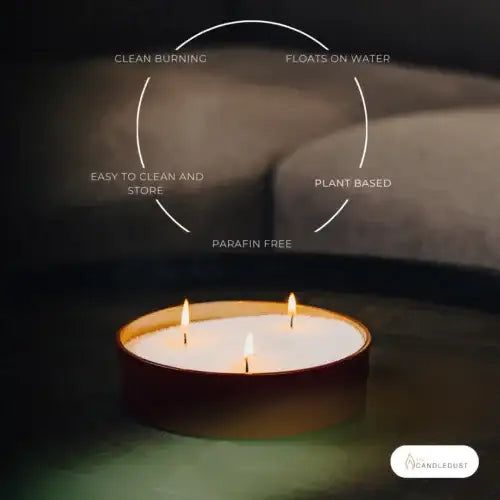 3 kg Kerzenpuder für DIY & Refill – inkl. 80 Dochte