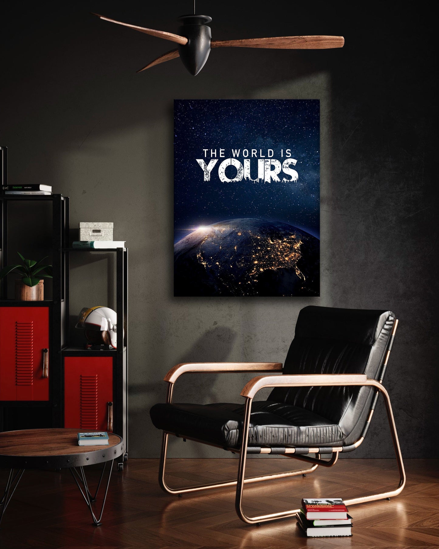 The World is yours - Leinwandbild Motivation
