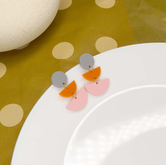 Three Pastels Statement Ohrringe