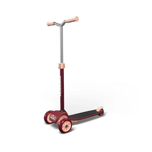 Hudora þríhjólaskór á lager, Bordeaux hjólaskór, sparkbretti, borgarhjólaskór, sparkhjólaskór fyrir börn