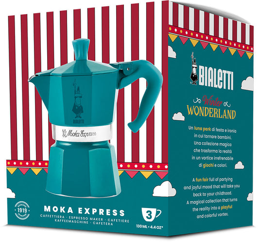 Bialetti Moka Express Winter Wonderland – Limited Edition 3-Cup Stovetop Espresso Maker