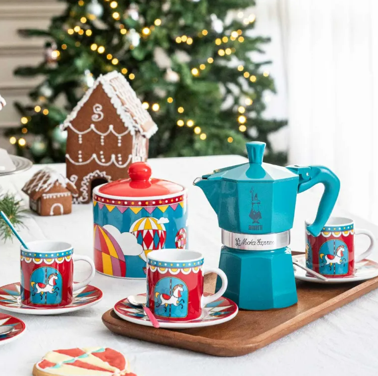 Bialetti Moka Express Winter Wonderland – Limited Edition 3-Cup Stovetop Espresso Maker