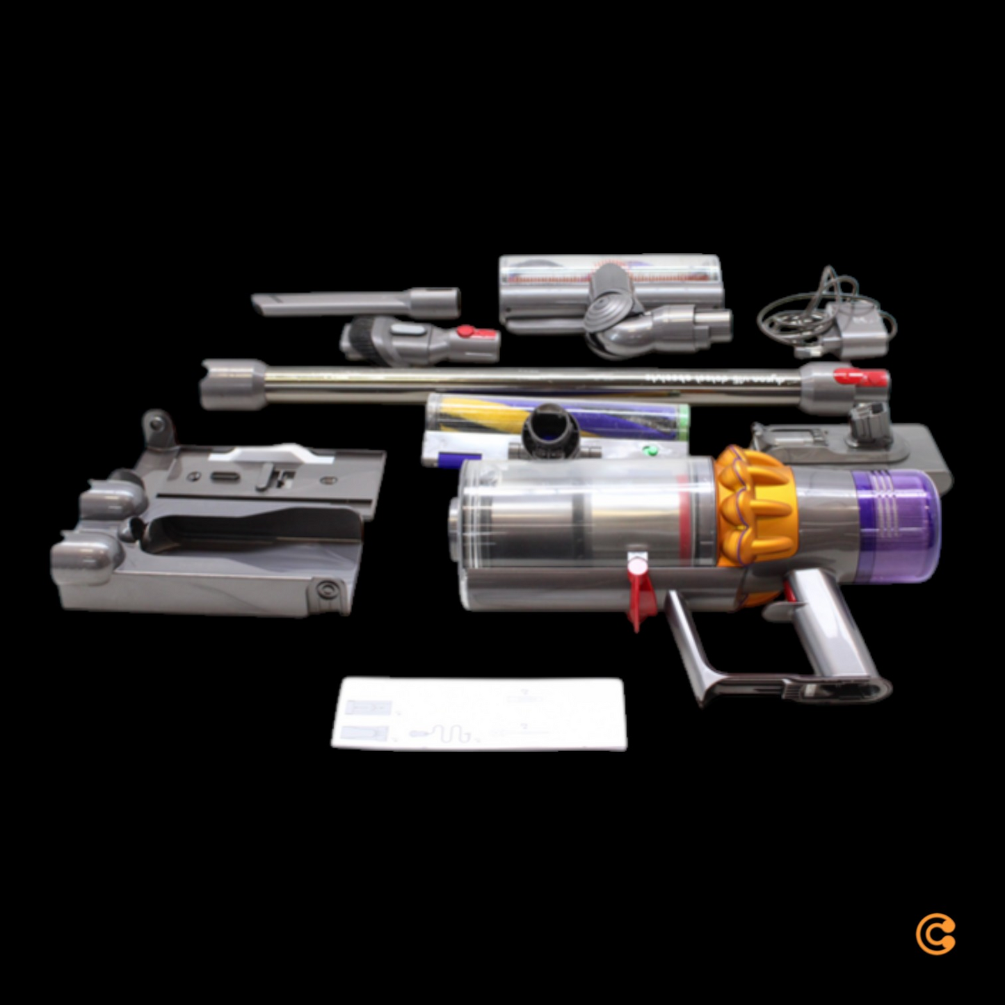 Þráðlaus ryksuga Dyson V15 Detect Absolute Yellow Nickel á lager. Gölluð vara.