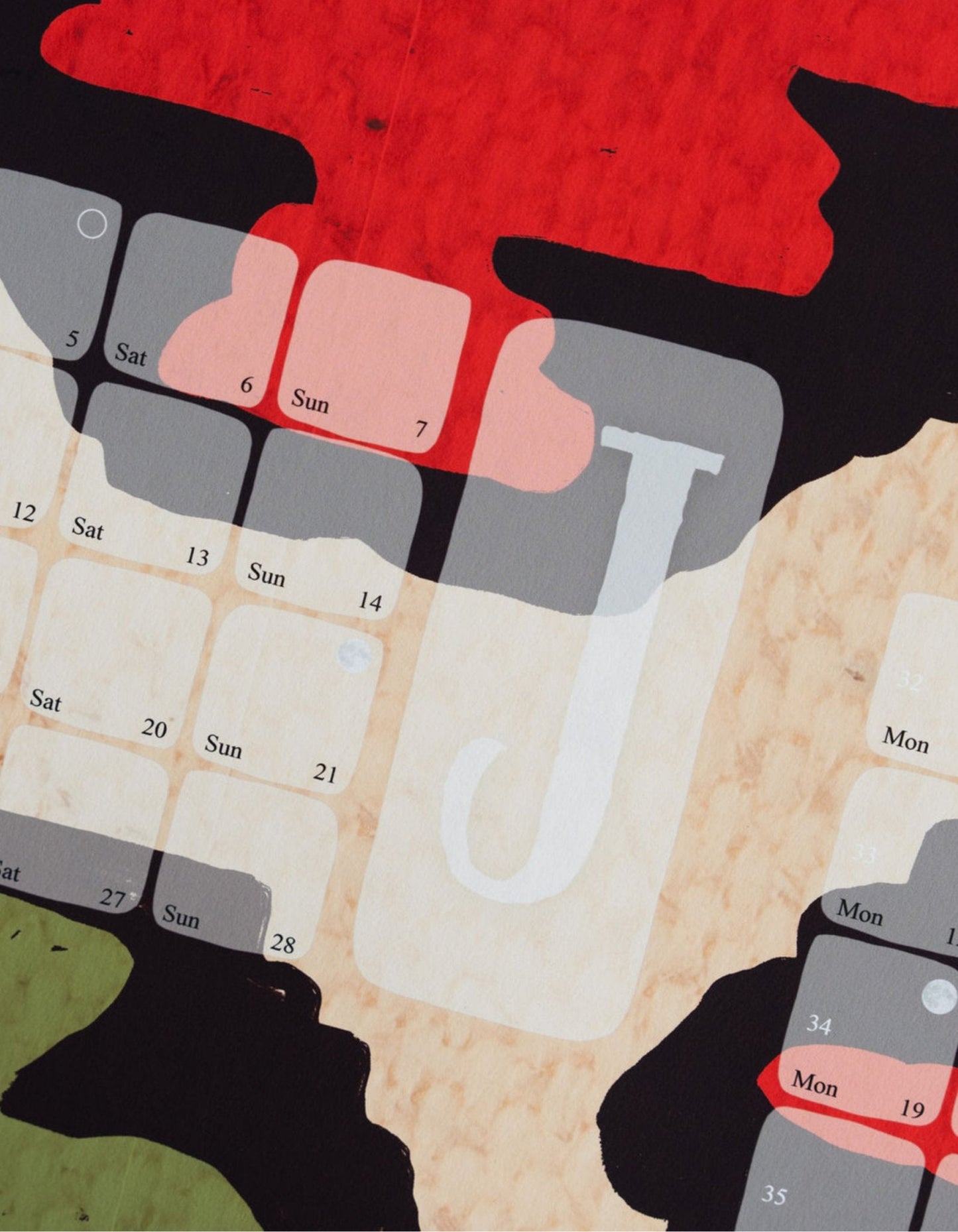 Veggdagatal // Kilim Leo krem