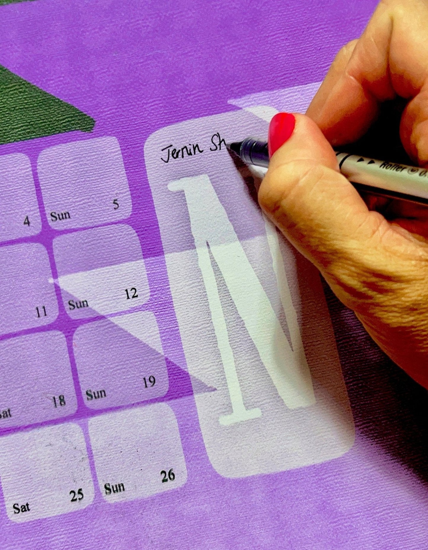 Veggdagatal // Yamka fjólublátt