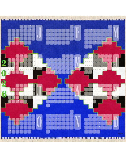 Veggdagatal // Mexíkó blátt bleikt