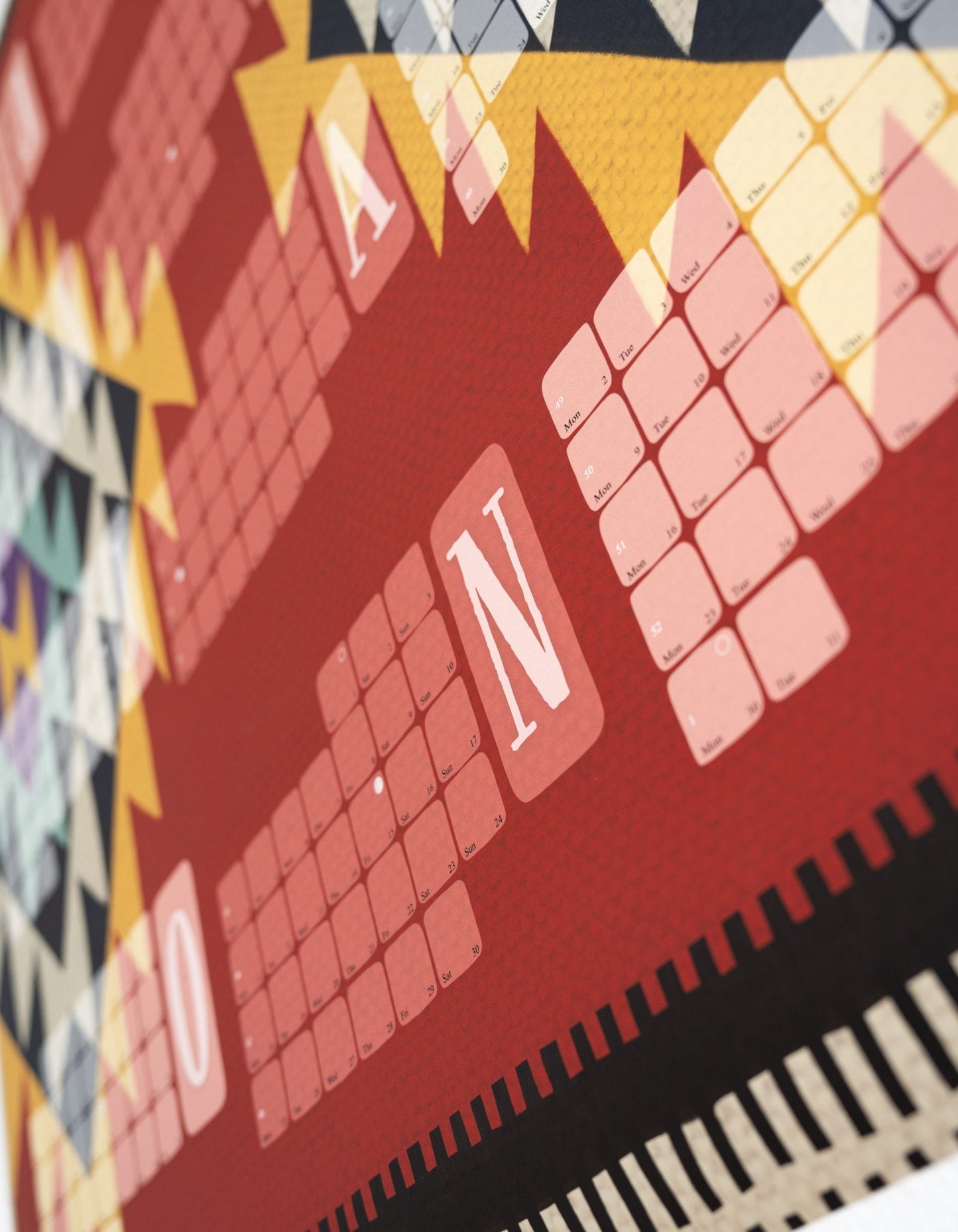 Veggdagatal // Sérútgáfa: Kilim páfuglsbrúnt ryðbrúnt