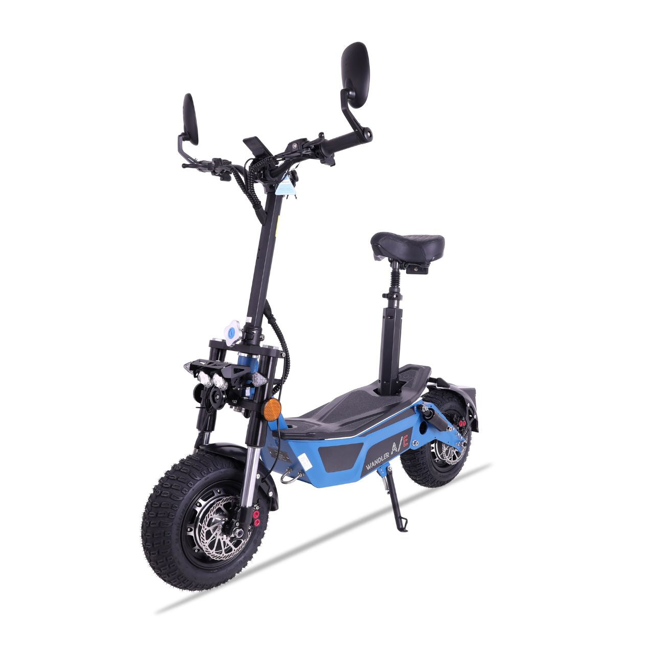 Elektroroller WANDLER-A/E 2x1500W - 45km/h - bis 140kg - Straßenzulassung - blau