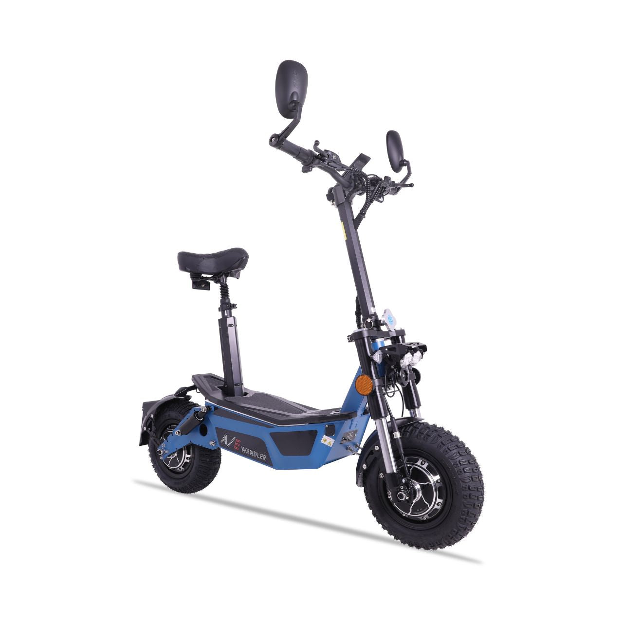 Elektroroller WANDLER-A/E 2x1500W - 45km/h - bis 140kg - Straßenzulassung - blau