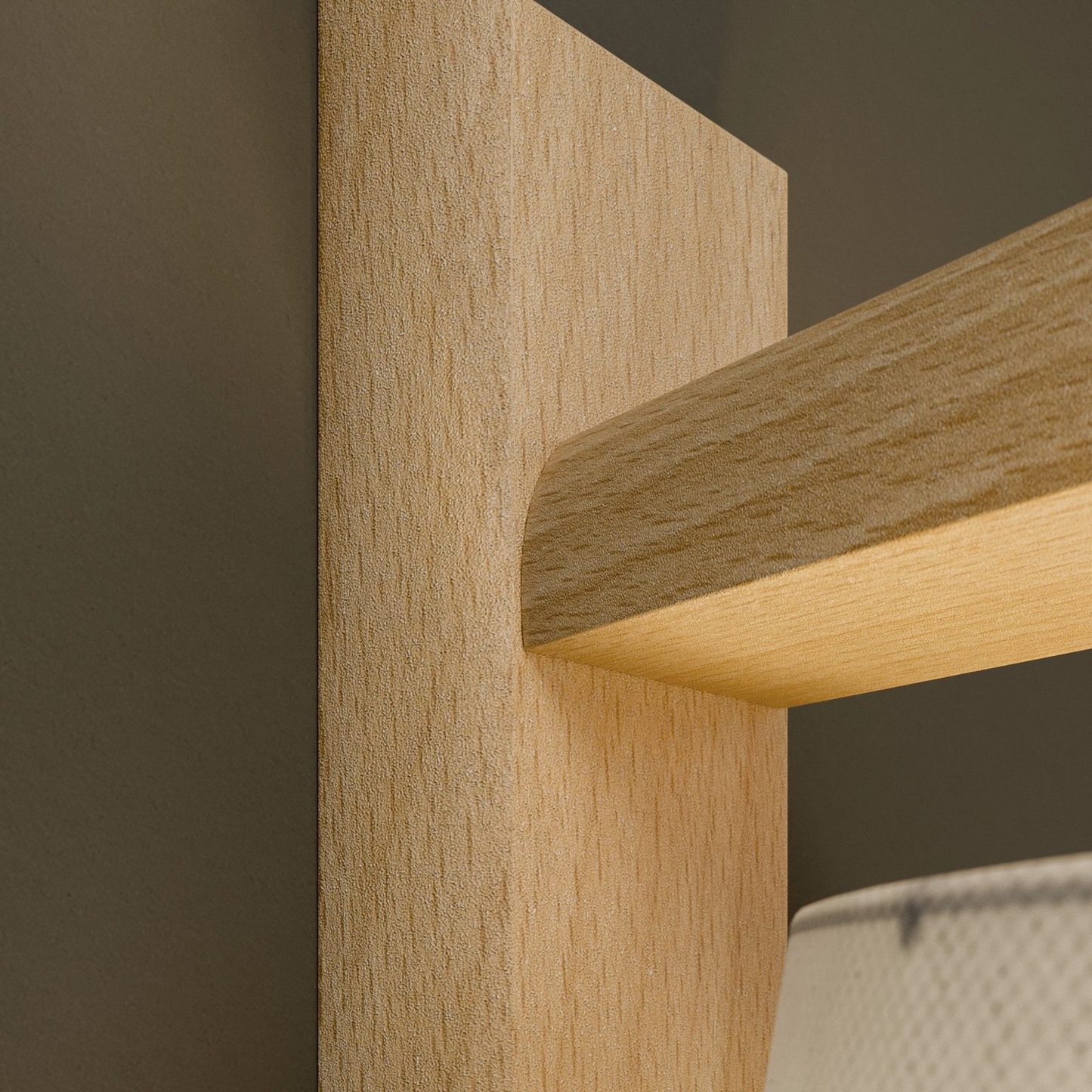 B-flokks Euluna vegglampi frá Sweden með viðarramma, úr grófu eik, vegglampi og ljósastæði