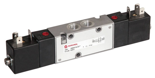 Stefnustýringarloki Imi Norgren af ​​B-flokki, V61 B722 A A213 J, loftstýring. Sjá texta.