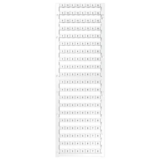 B-Ware Weidmüller Klemmenmarkierer Zahlen Klemmenmarkierung Weiß Reihenklemmen Zubehör