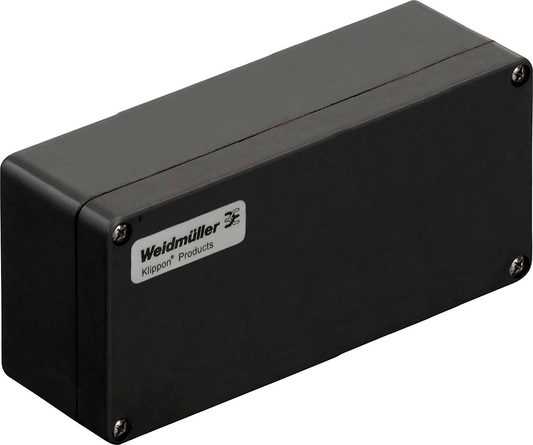 B-Ware Weidmüller Klippon Pok 081906 Ex Universal Gehäuse 190x75x55 Polyester Schwarz