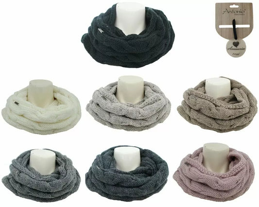 Loop Schal » Winter Damenschal » Strickschal » Damen Schal mit Strickmuster