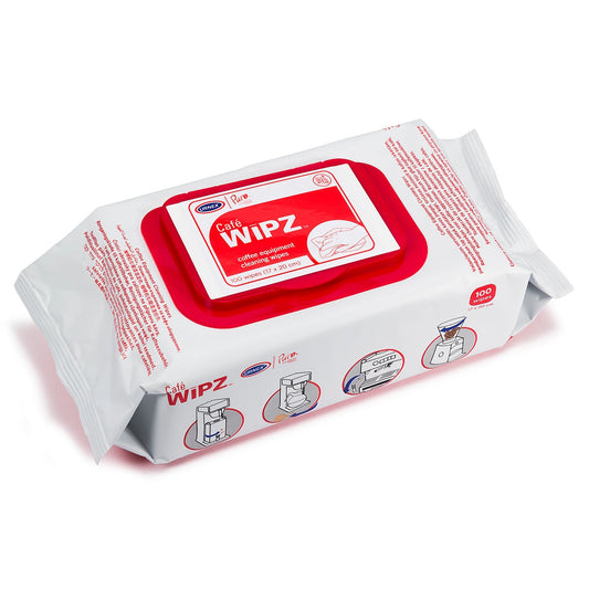 Urnex Wipz Wet Wipes for Cleaning Coffee Accessories – 100 pcs
