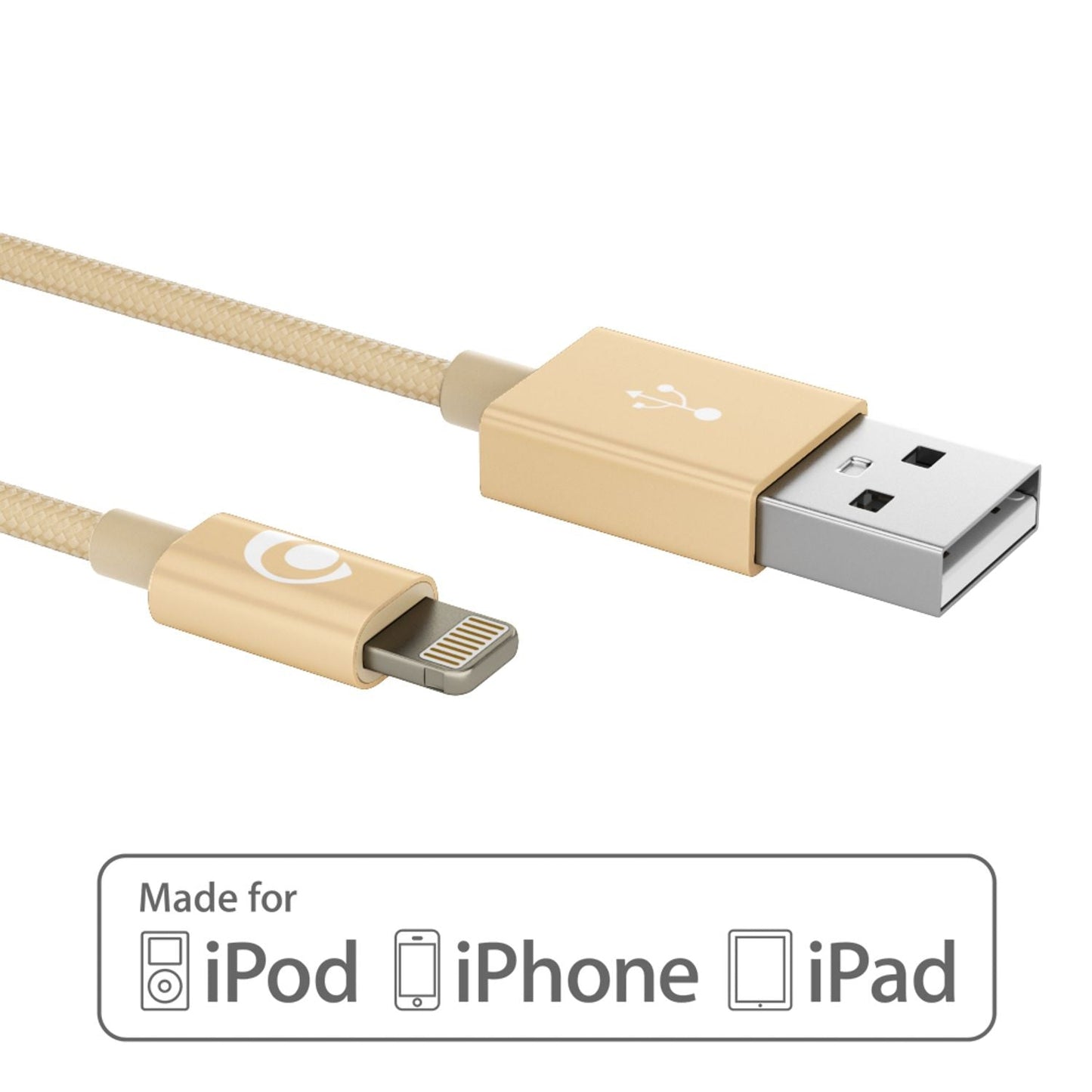NALIA 2m USB Sync Data Cable for iPhone iPad iPod, Nylon Charging Cable Phone Cable
