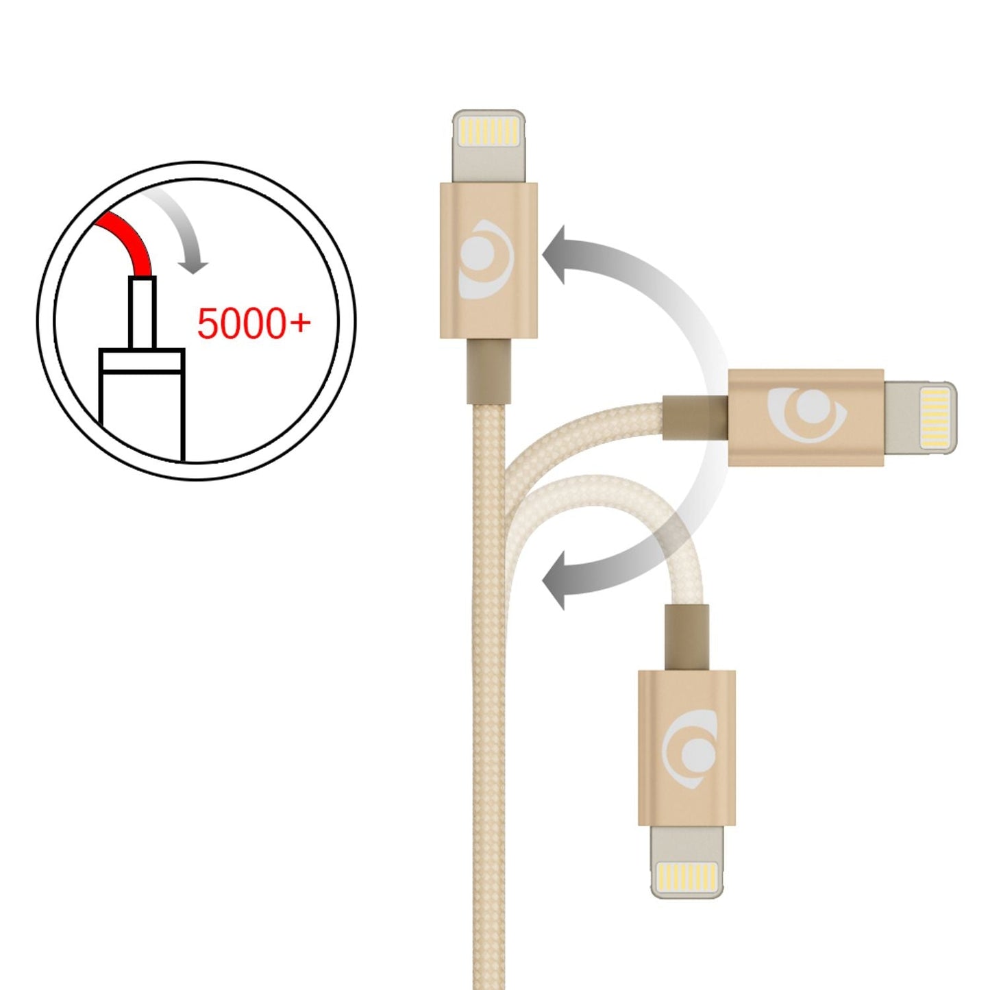 NALIA 2m USB Sync Data Cable for iPhone iPad iPod, Nylon Charging Cable Phone Cable