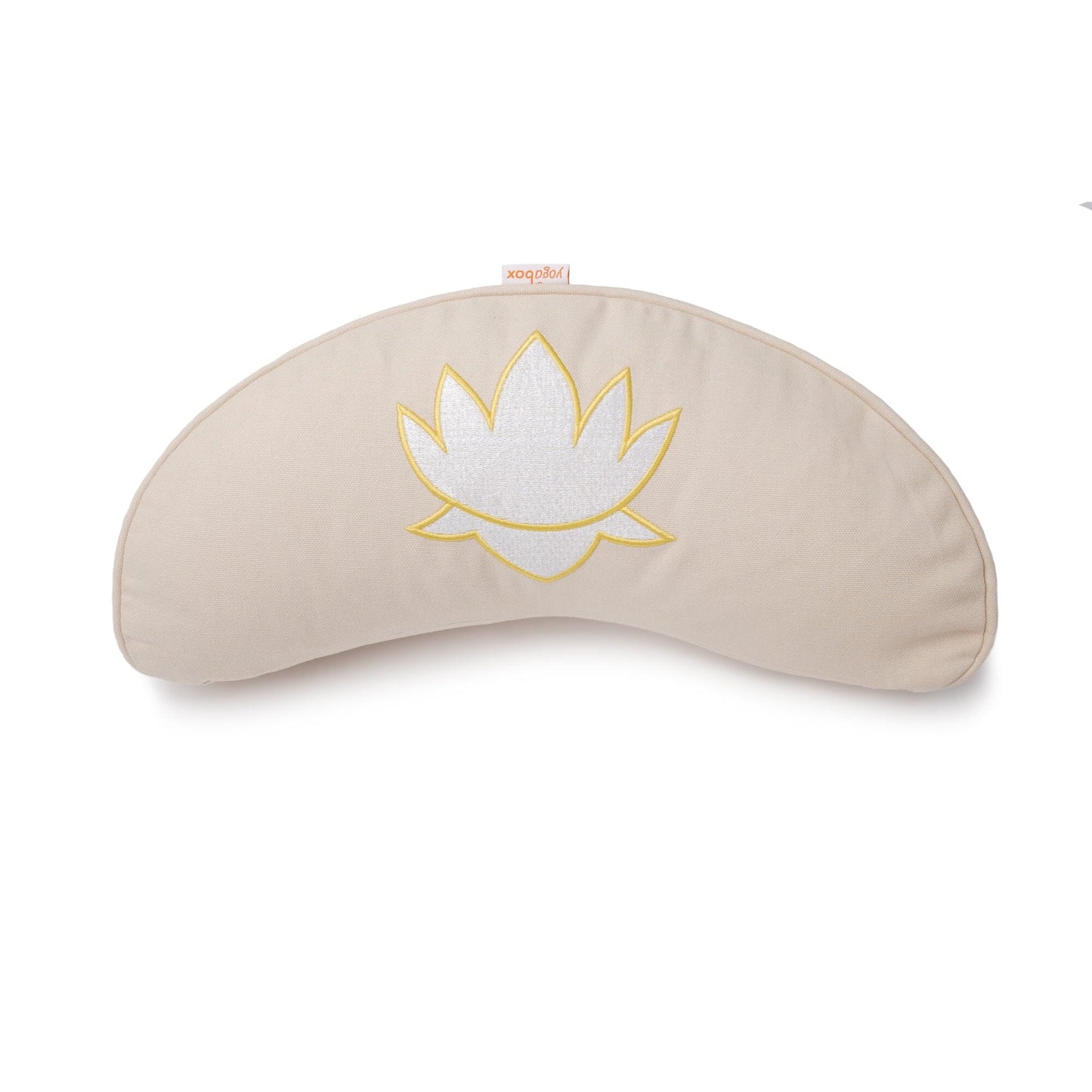 Yogakissen Halbmond BASIC Lotus Stick weiß