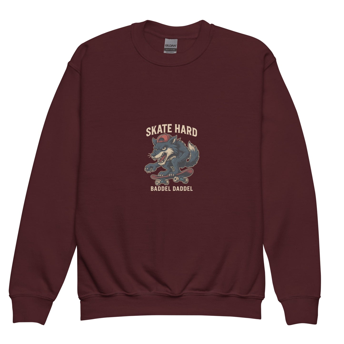 Pullover Werwolf Skater – Cool, kraftvoll & wild im Baddeldaddel Design!