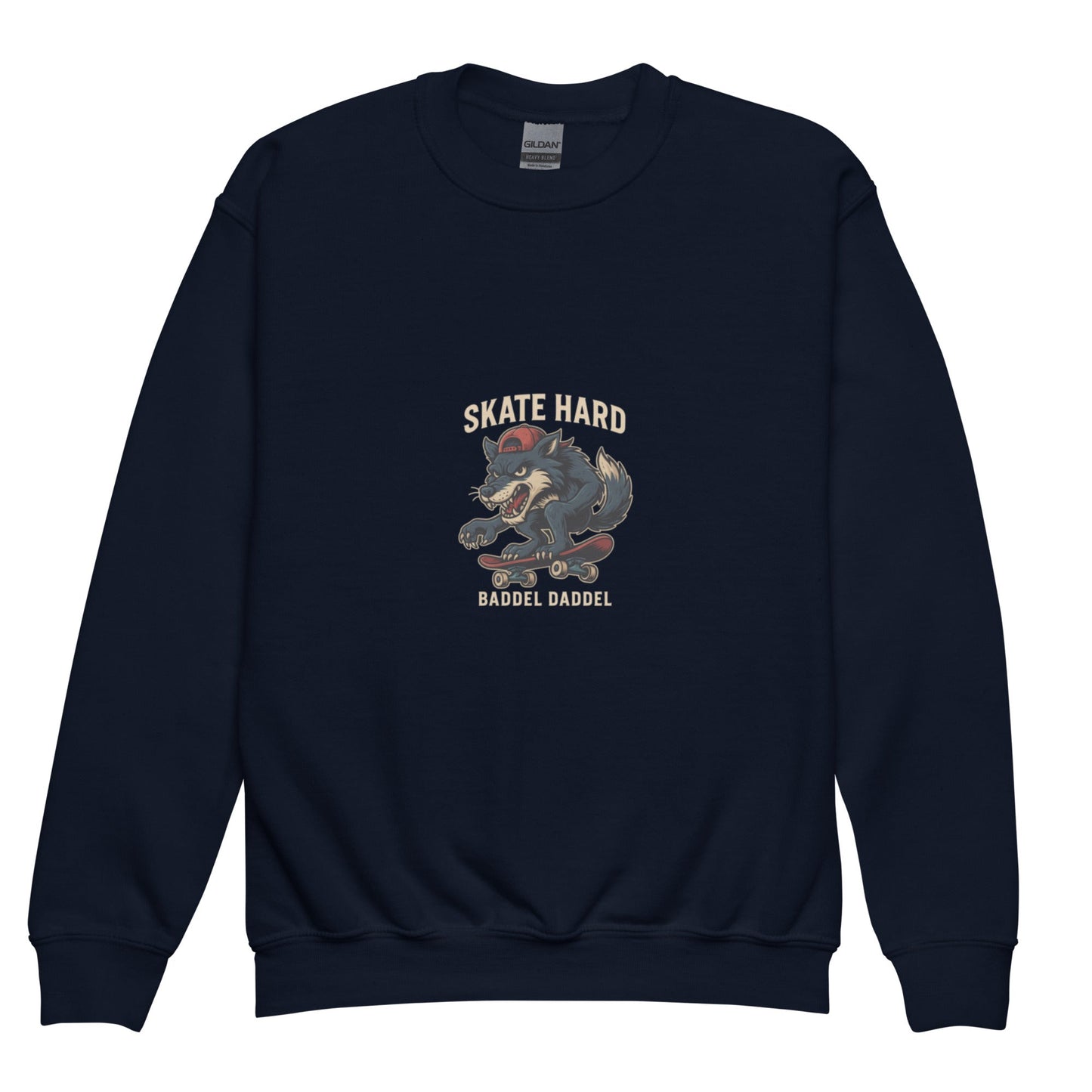 Pullover Werwolf Skater – Cool, kraftvoll & wild im Baddeldaddel Design!