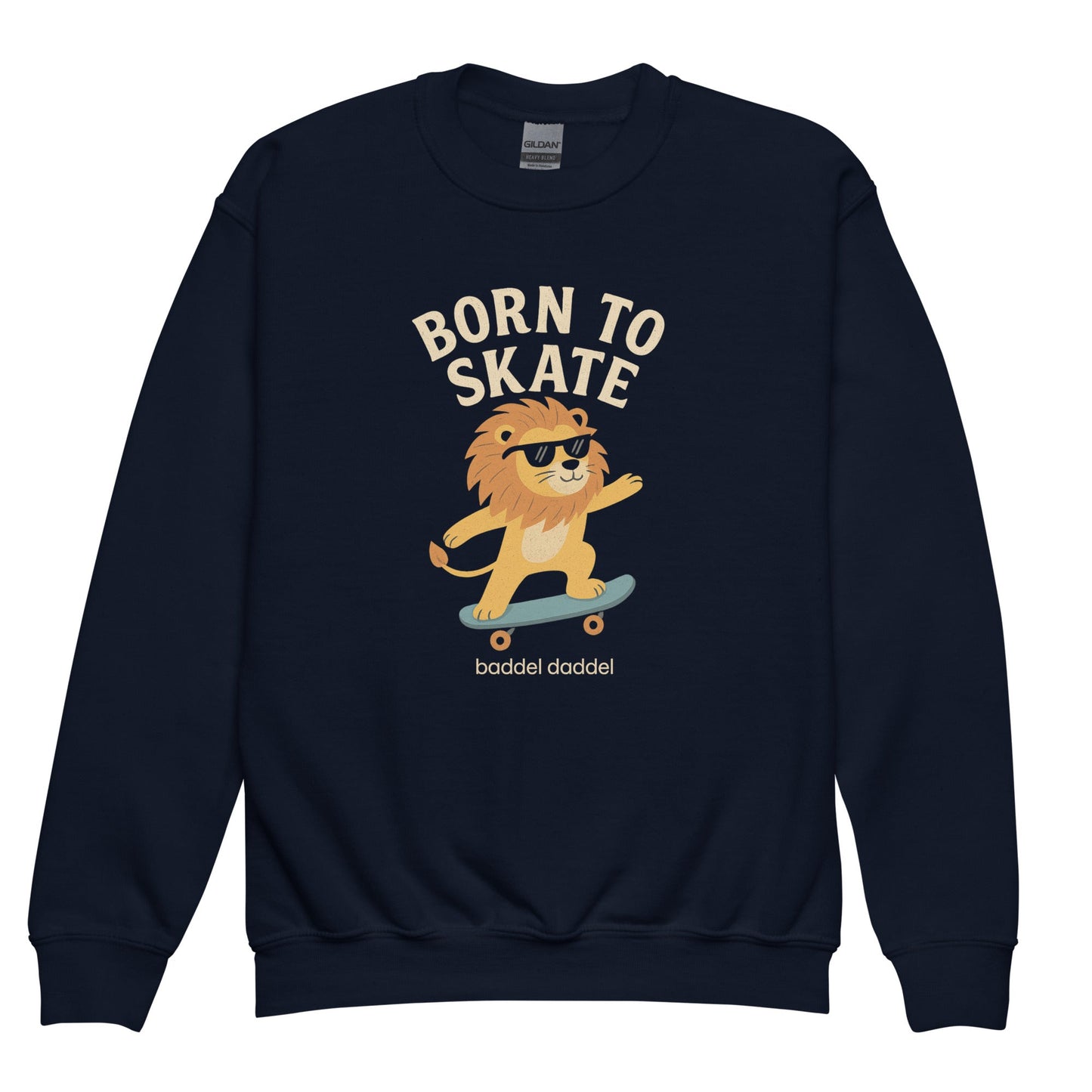 Pullover Skaterlöwe – Mutig, bequem & stylisch im Baddeldaddel Design!Pullover Skaterlöwe – Mutig, bequem & stylisch im Baddeldaddel Design!