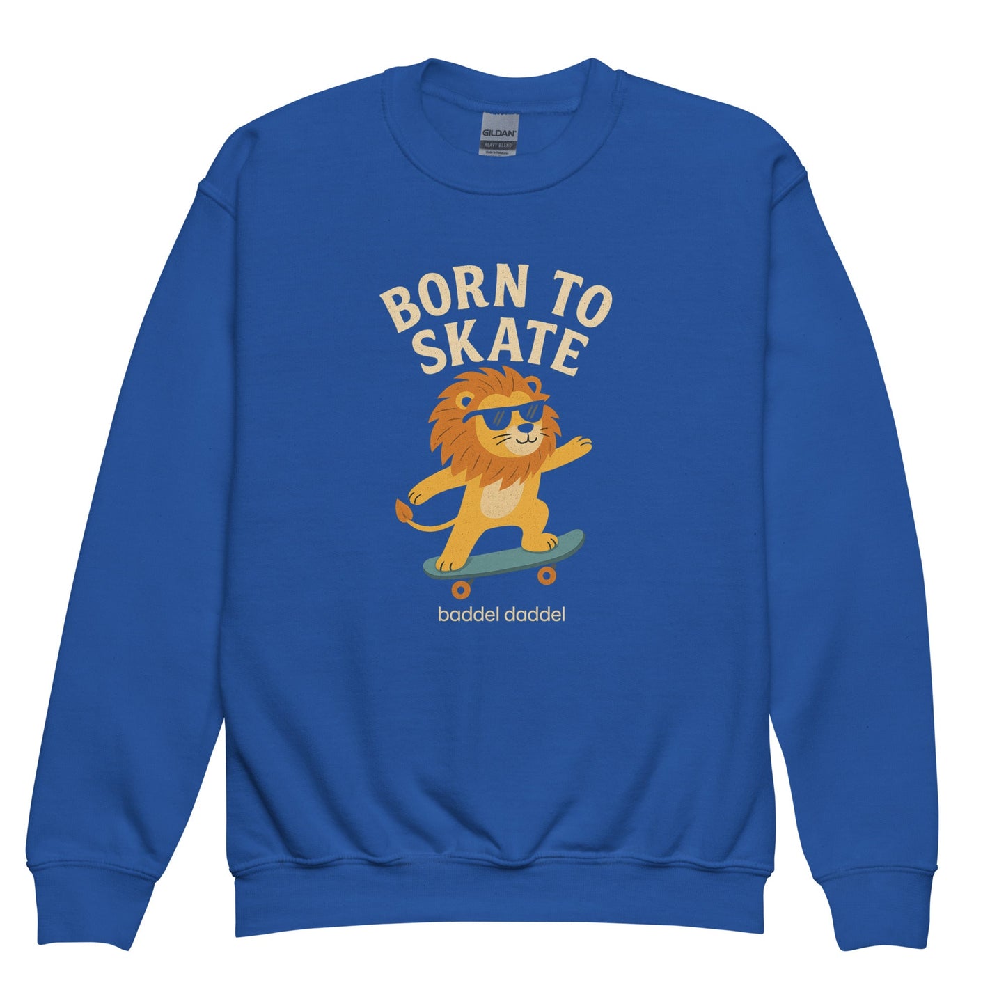 Pullover Skaterlöwe – Mutig, bequem & stylisch im Baddeldaddel Design!Pullover Skaterlöwe – Mutig, bequem & stylisch im Baddeldaddel Design!